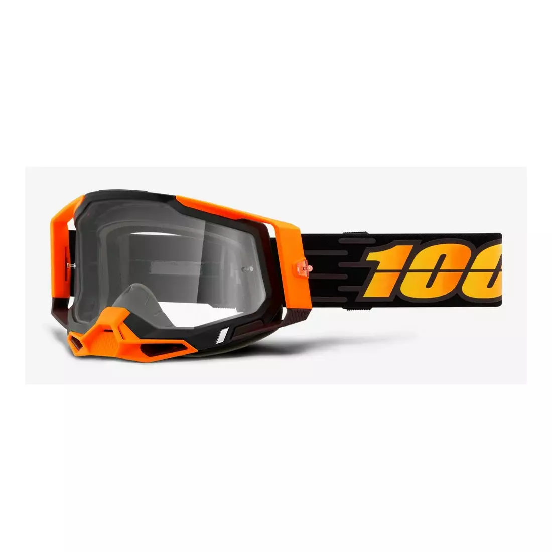 100% bicycle goggles RACECRAFT 2 (transparent Anti-Fog glass, LT 88%-92% + 10 skidding) costume 2 STO-50121-101-15