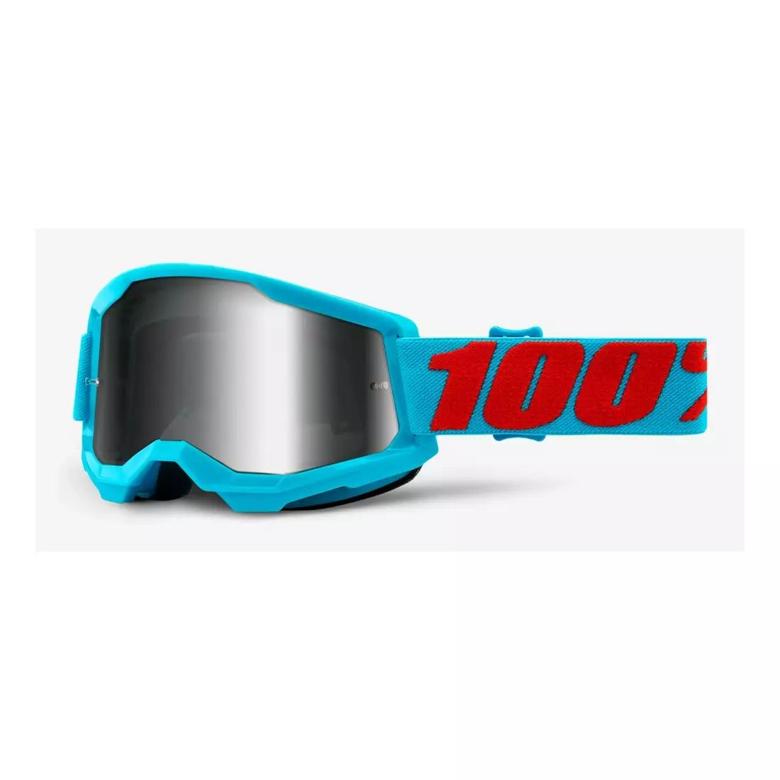 100% bicycle goggles STRATA 2 (silver mirror Anti-Fog glass, LT 25%+/-5%) summit STO-50421-252-08