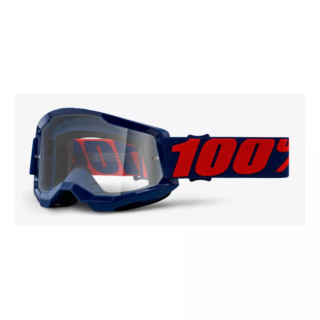 100% bicycle goggles STRATA 2 (transparent Anti-Fog glass, LT 88%-92%) masego STO-50421-101-09