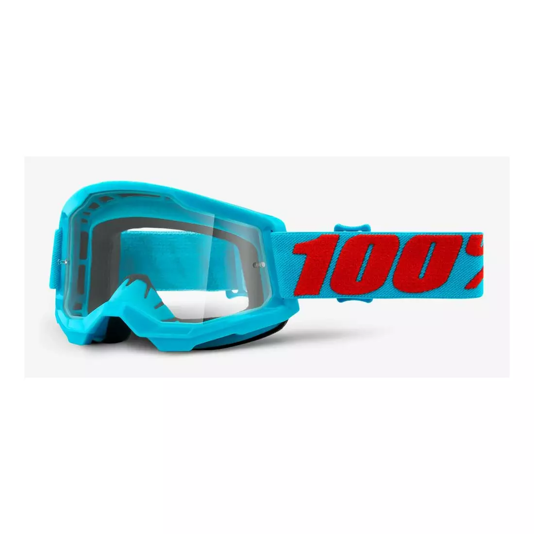 100% bicycle goggles STRATA 2 (transparent Anti-Fog glass, LT 88%-92%) summit STO-50421-101-08