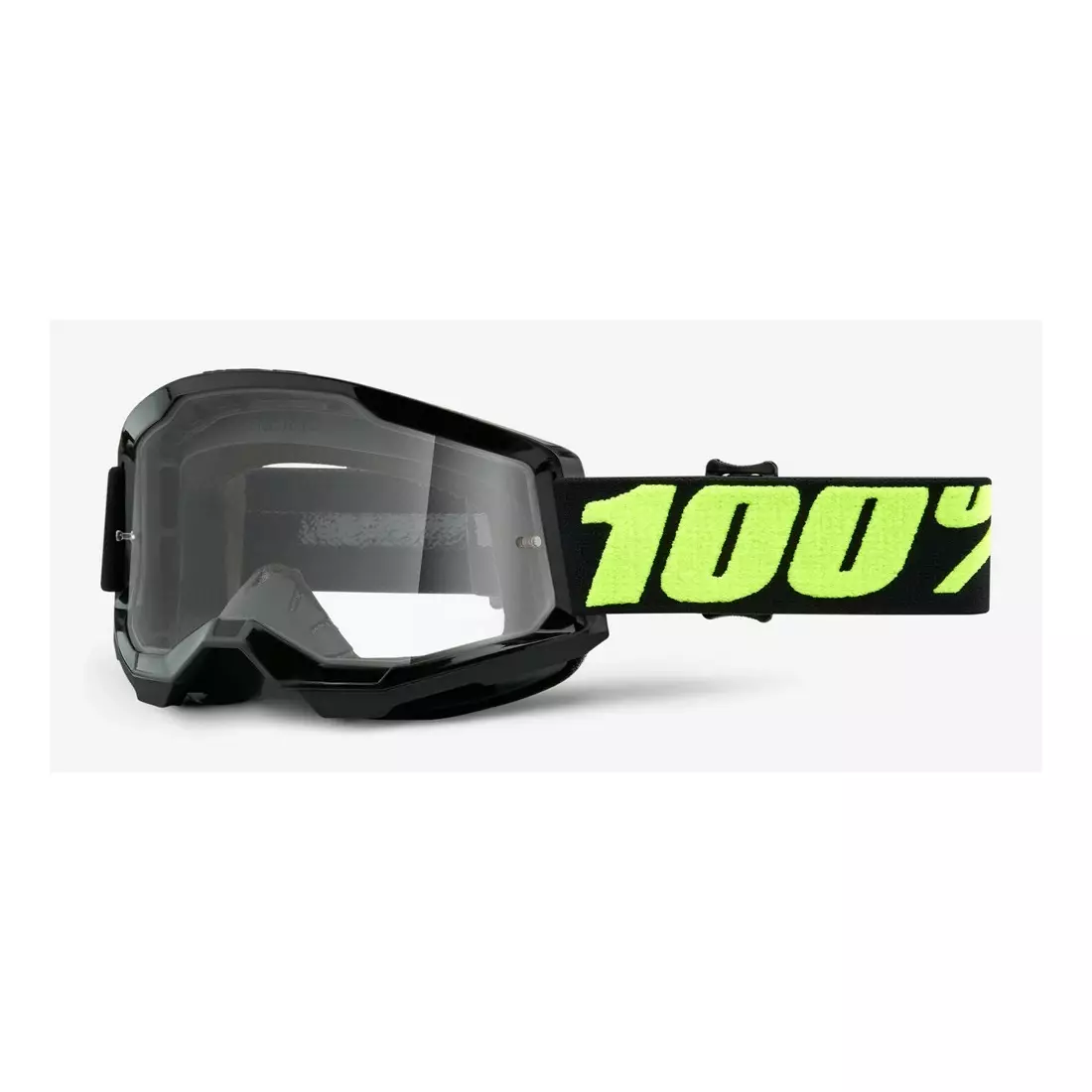 100% bicycle goggles STRATA 2 (transparent Anti-Fog glass, LT 88%-92%) upsol STO-50421-101-11