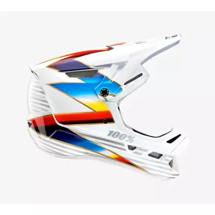 100% bicycle helmet full face AIRCRAFT COMPOSITE knox white 