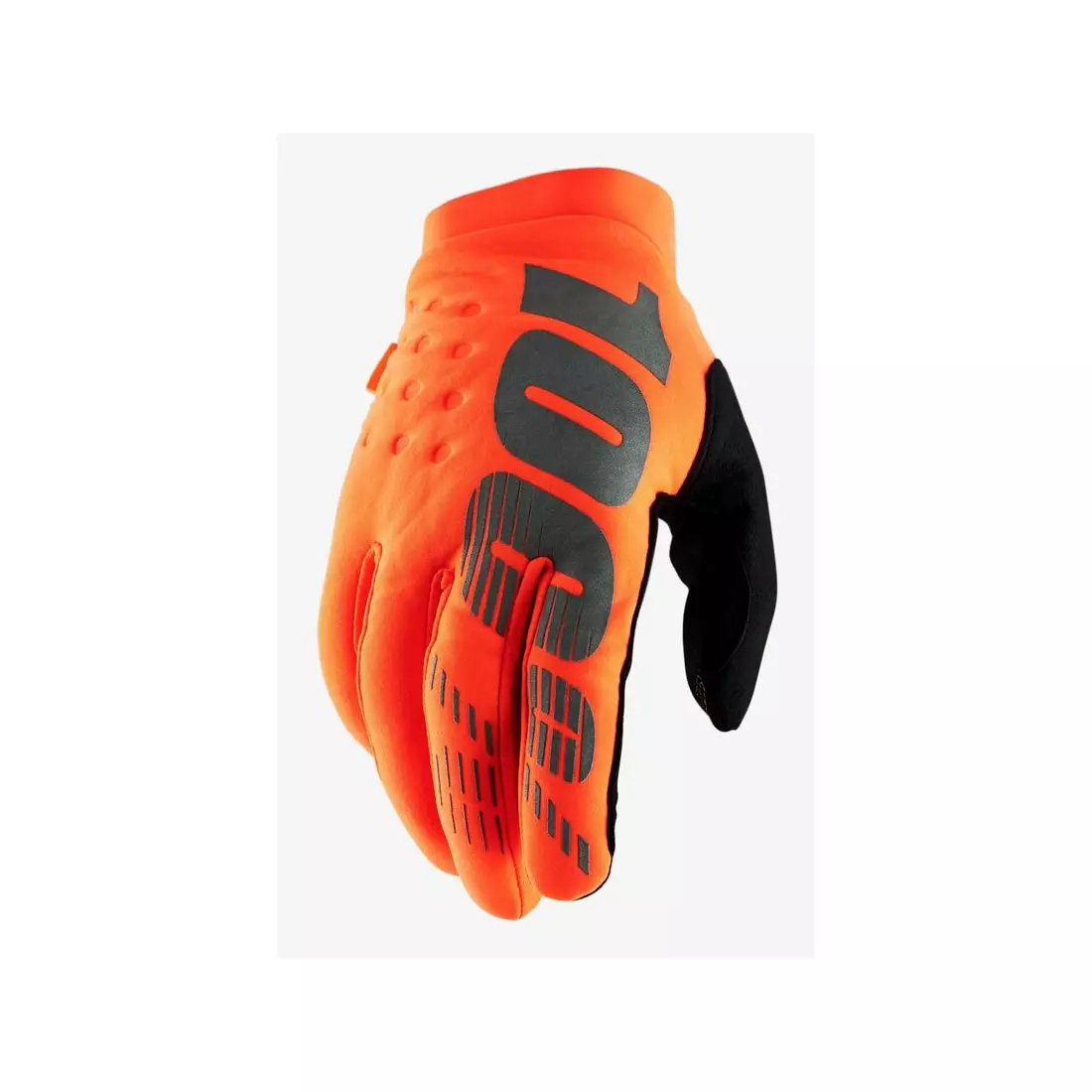 100% junior cycling gloves BRISKER orange-black STO-10016-260-06