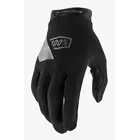 100% junior cycling gloves RIDECAMP black STO-10018-001-06