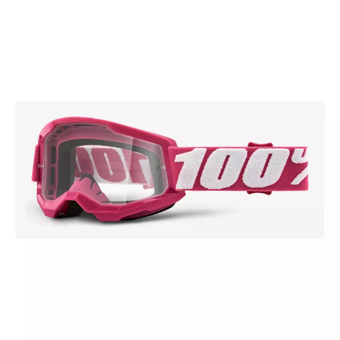 100% junior cycling goggles STRATA 2 JUNIOR (transparent Anti-Fog glass, LT 88%-92%) fletcher STO-50521-101-06