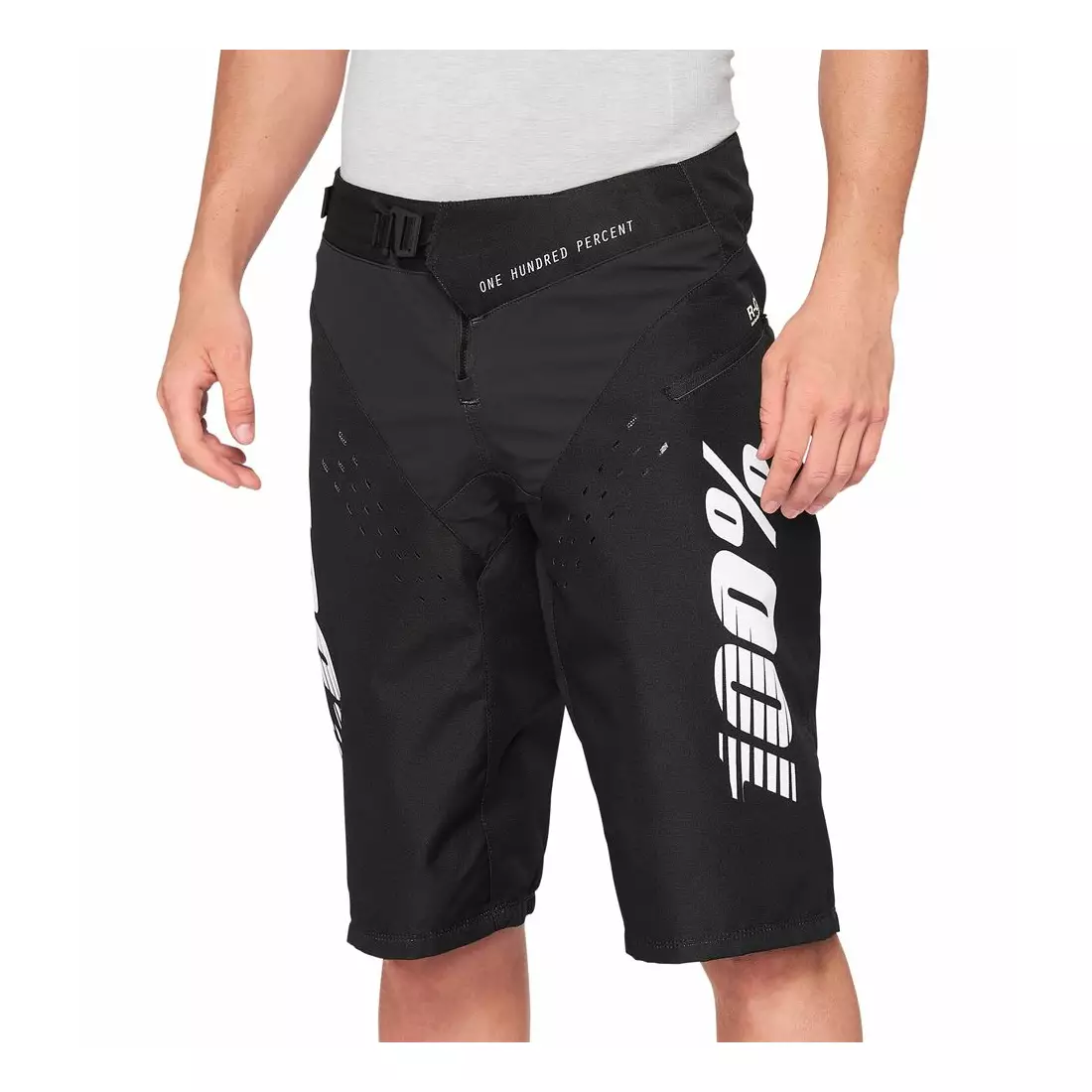 100% junior cycling shorts R-CORE Youth Shorts black 