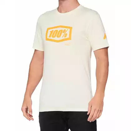 100% men's sports t-shirt with short sleeves ESSENTIAL chalk orange STO-32016-461-13
