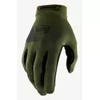 100% men's bicycle gloves RIDECAMP fatigue STO-10018-190-12