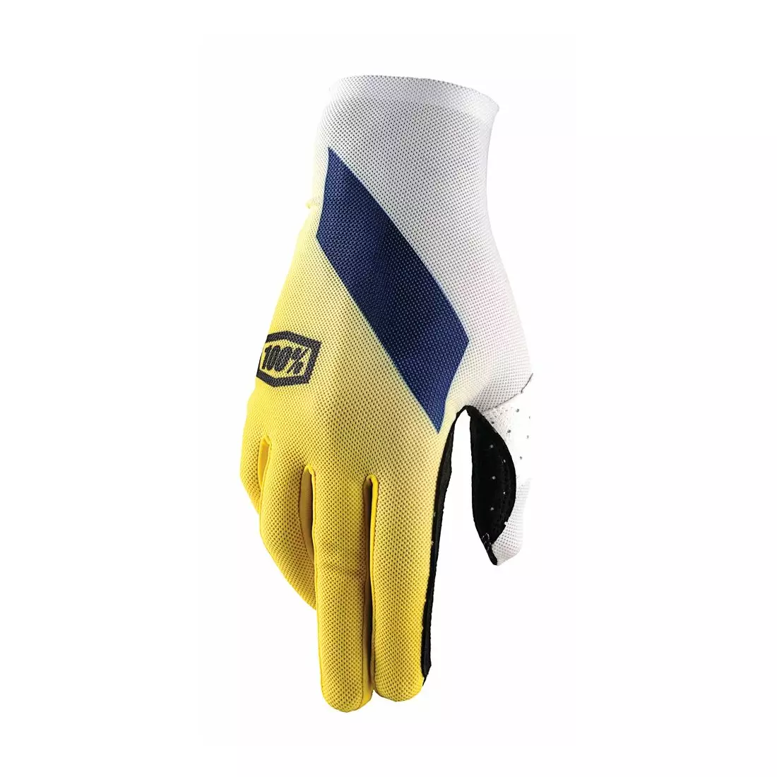 100% men's cycling gloves CELIUM fluo yellow STO-10005-004-12