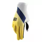 100% men's cycling gloves CELIUM fluo yellow STO-10005-004-12