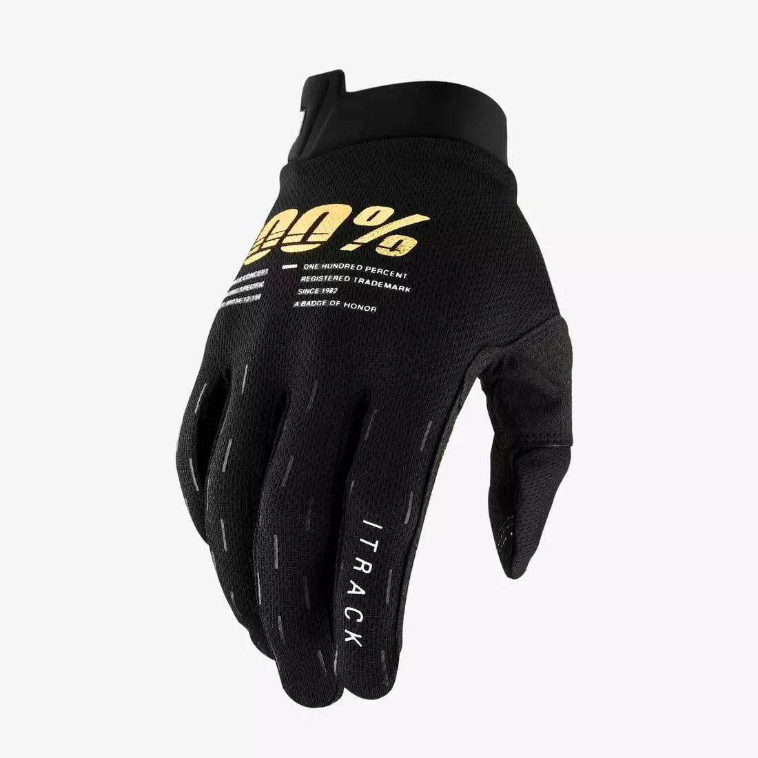100% men's cycling gloves ITRACK black STO-10015-001-12