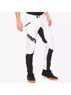 100% men's cycling pants R-CORE X black and white 