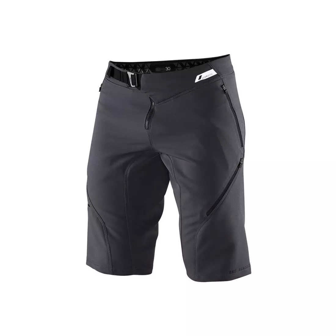 100% men's cycling shorts AIRMATIC charcoal STO-42317-052-28