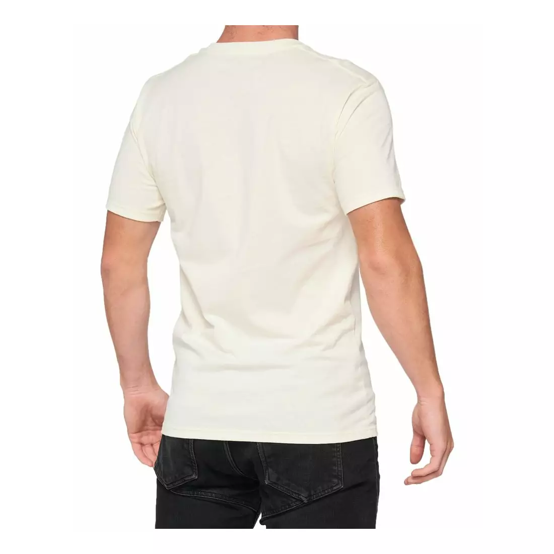 100% men's sports t-shirt with short sleeves ESSENTIAL chalk orange STO-32016-461-13