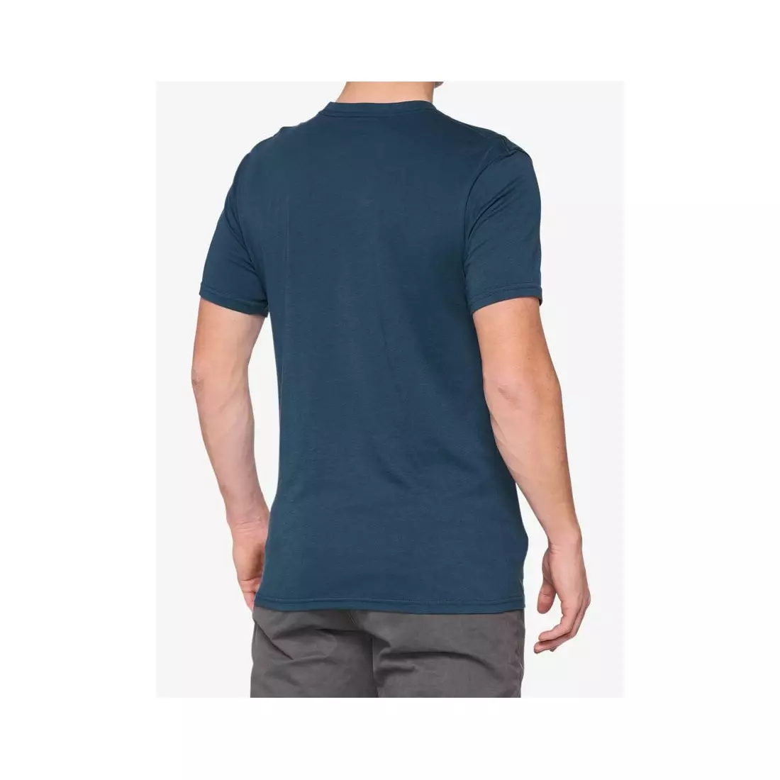 100% men's sports t-shirt with short sleeves NORD slate blue STO-32124-182-13
