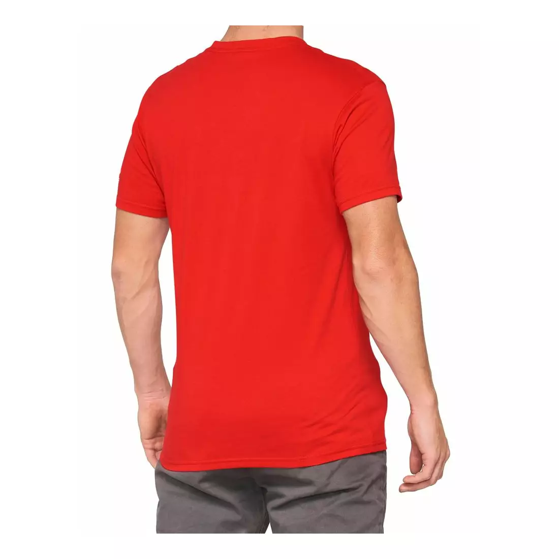 100% men's sports t-shirt with short sleeves TILLER red 