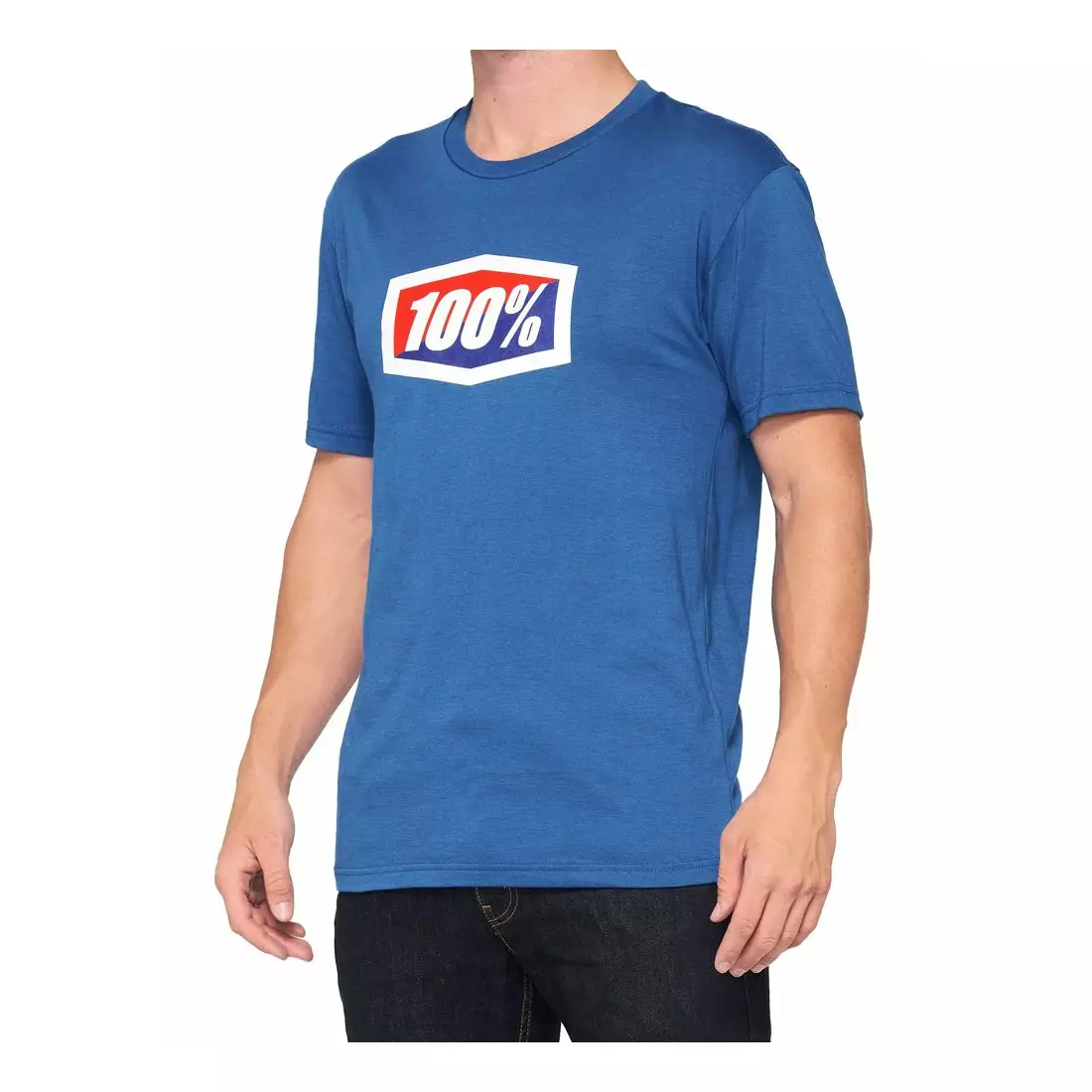 100% men's t-shirt OFFICIAL blue STO-32017-002-13