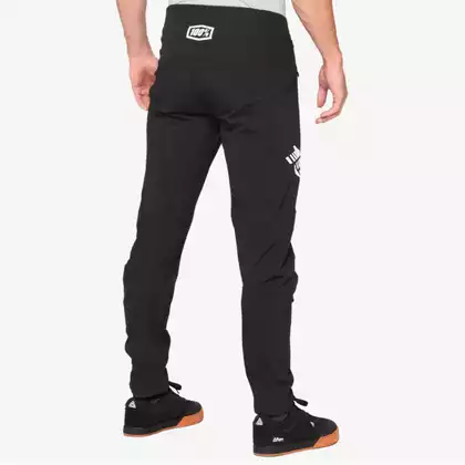100% men's cycling pants R-CORE X black white 