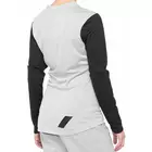 100% women's cycling jersey with long sleeves RIDECAMP grey black STO-44402-245-12