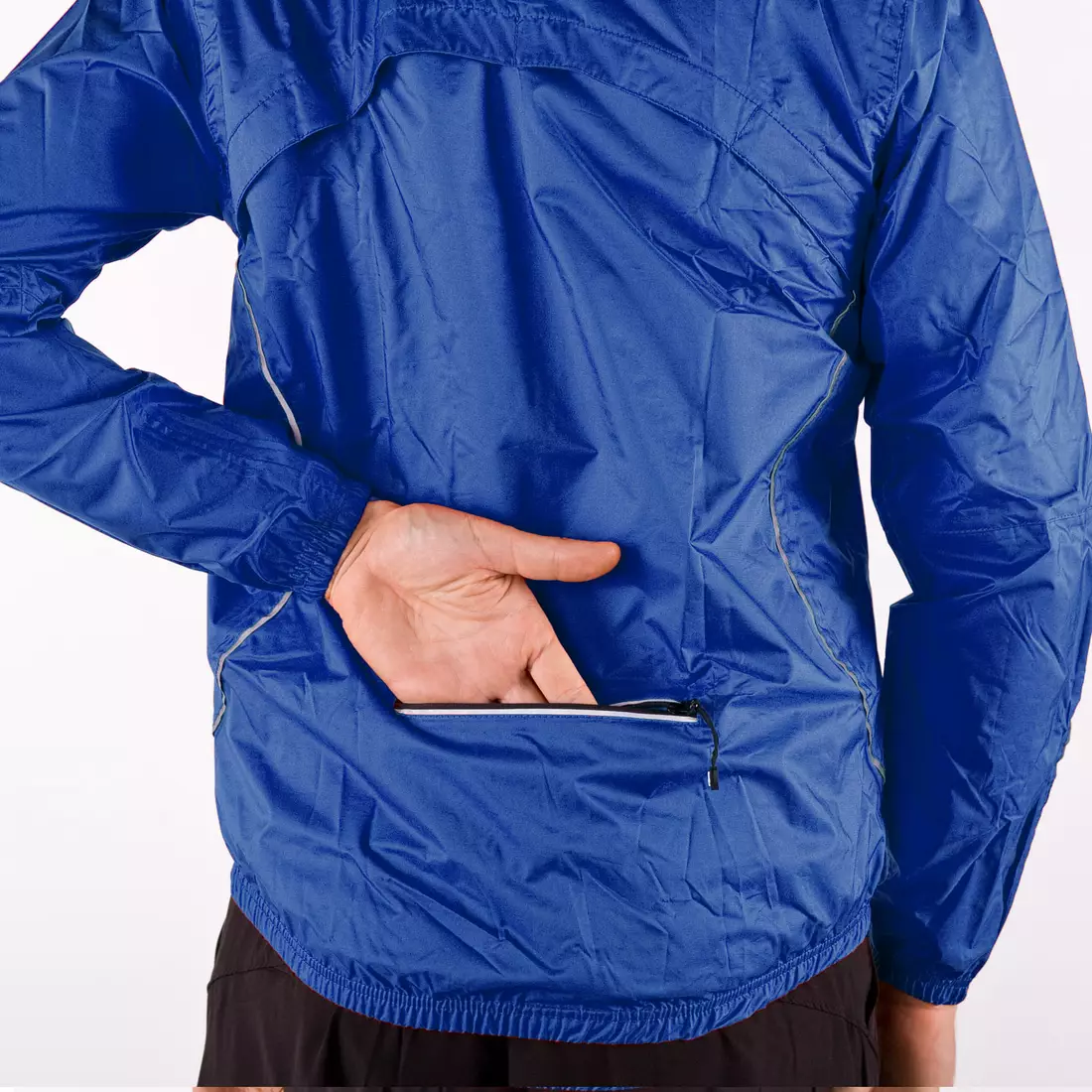 DEKO J1 rain jacket for bicycles blue