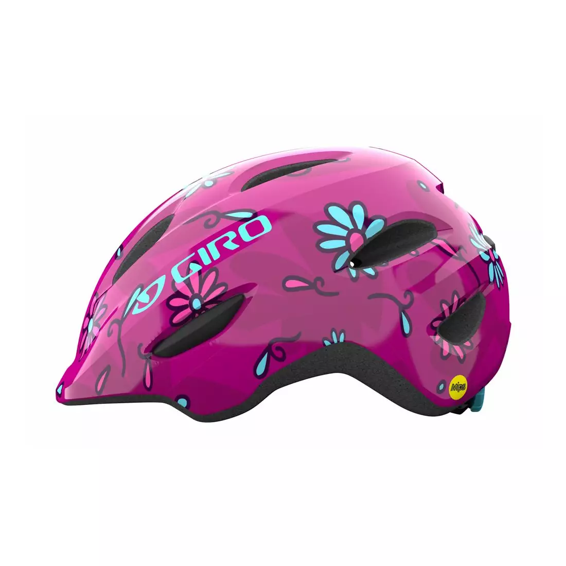 GIRO children's / junior bicycle helmet SCAMP INTEGRATED MIPS pink street daisies GR-7129865