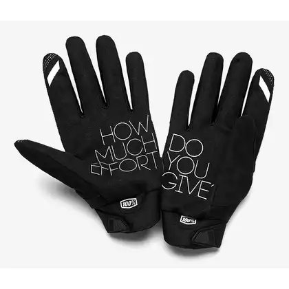 100% junior cycling gloves BRISKER black-grey STO-10016-057-06