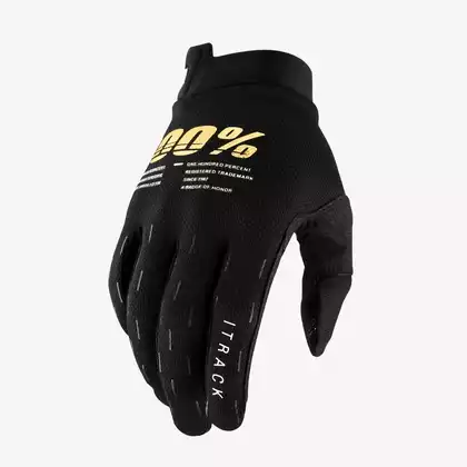 Rękawiczki 100% ITRACK Glove black roz. L (długość dłoni 193-200 mm) (NEW) STO-10015-001-12