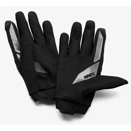 100% junior cycling gloves RIDECAMP black STO-10018-001-06