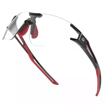 Rockbros 10125 bicycle / sports glasses with photochrome black/red 