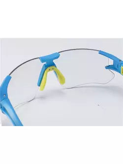 Rockbros 10127 bicycle / sports glasses with photochrome blue-green