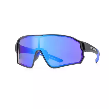 Rockbros 10138 bicycle / sports glasses with polarized black-blue