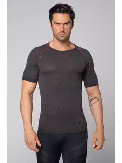SPAIO base layer mens thermal underwear jersey BREATH black/grey