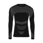 SPAIO base layer mens thermal underwear jersey  THERMO-EVO black/grey