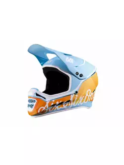 SisSixOne 661 RESET GEO BLORANGE MIPS Fullface blue and orange bicycle helmet  