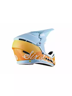 SisSixOne 661 RESET GEO BLORANGE MIPS Fullface blue and orange bicycle helmet  