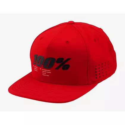100% baseball cap DRIVE red STO-20087-003-01