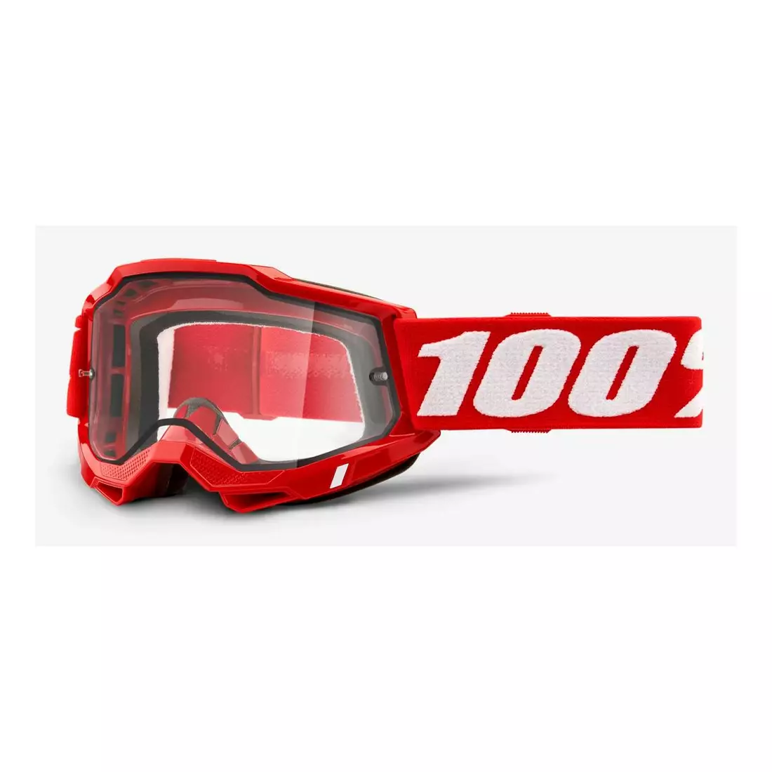 100% bicycle goggles ACCURI 2 ENDURO MOTO RED (transparent double pane) 1STO-50221-501-03
