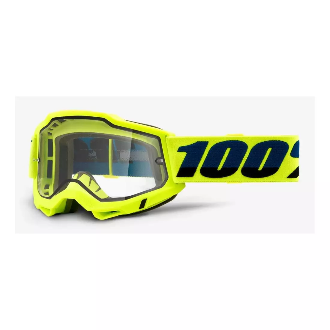 100% bicycle goggles ACCURI 2 ENDURO MOTO YELLOW (transparent double pane) 1STO-50221-501-04