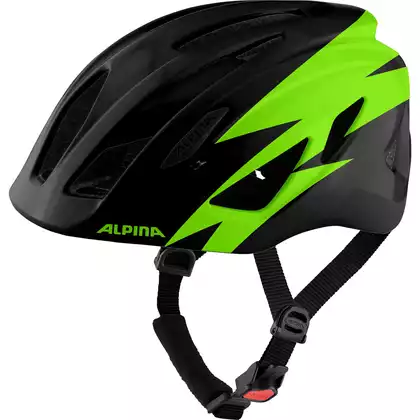 ALPINA PICO Children's bicycle helmet, black-green gloss
