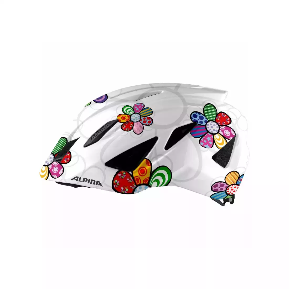 ALPINA PICO Children's bicycle helmet, pearlwhite-flower gloss