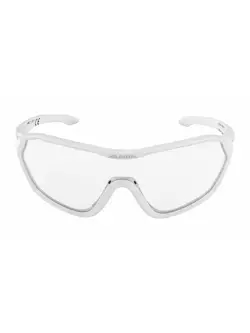 ALPINA S-WAY VL Photochromic sports glasses, white matt