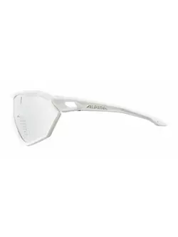 ALPINA S-WAY VL Photochromic sports glasses, white matt