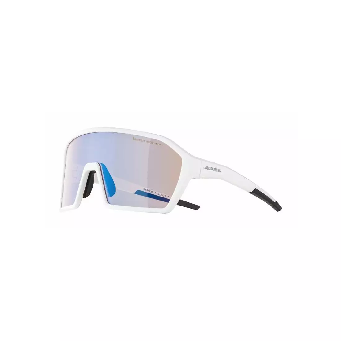 ALPINA sports glasses RAM HVLM+ BLUE MIRROR S1-3 white matt A8672011