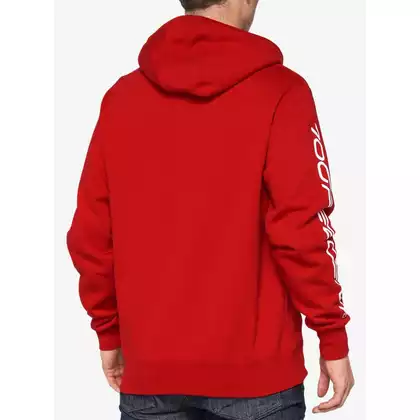 100% men's sweatshirt SYNDICATE Hooded Zip Sweatshirt chili pepper STO-36017-397-11