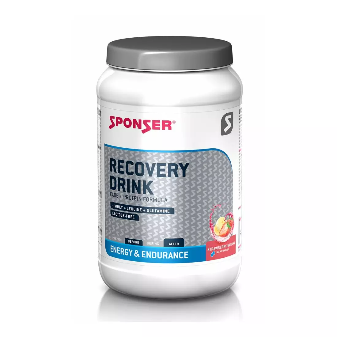 Drink SPONSER RECOVERY DRINK strawberry-banana can 1200g