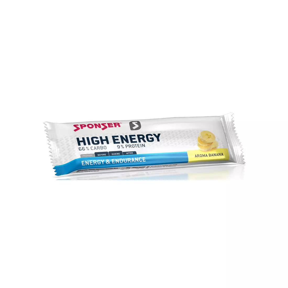 Energy Bar SPONSER HIGH ENERGY BAR banana (box 30 x 45g) 