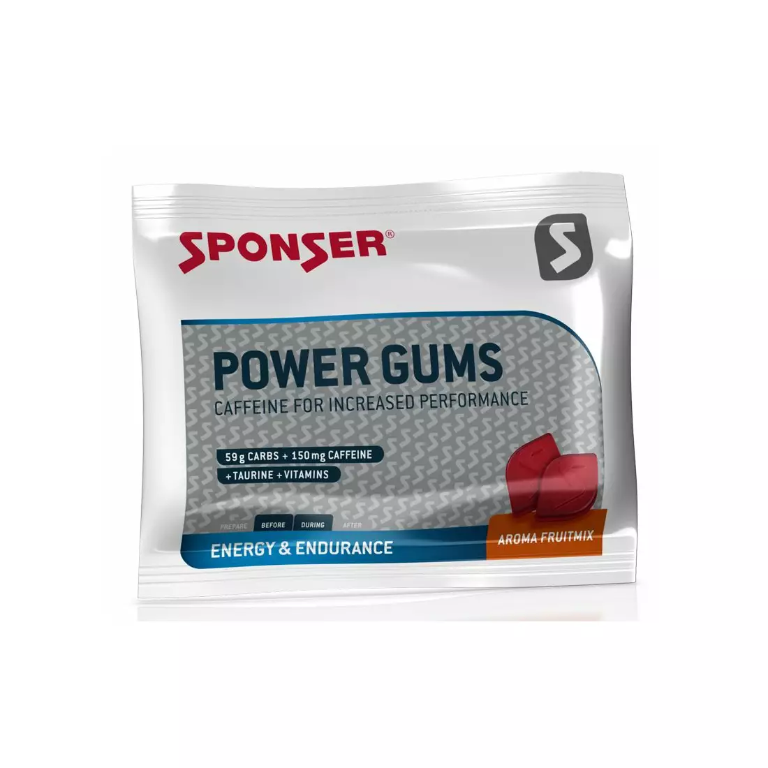 Energy gums SPONSER POWER GUMS fruit mix 75g pack 
