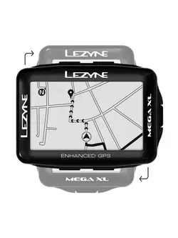 LEZYNE MEGA XL GPS HRSC Loaded bicycle computer (heart band + speed / cadence sensor included) 