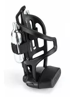 LEZYNE Right bottle cage TUBELESS FLOW STORAGE LOADED CO2 black