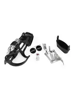 LEZYNE Right bottle cage TUBELESS FLOW STORAGE LOADED CO2 black